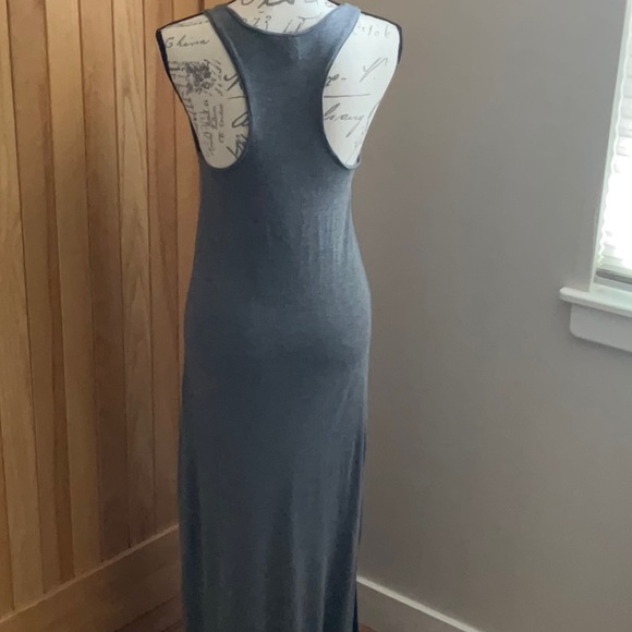 Divided by H & M, Grey Racerback Long Jersey Dress. 6 - Picture 3 of 9